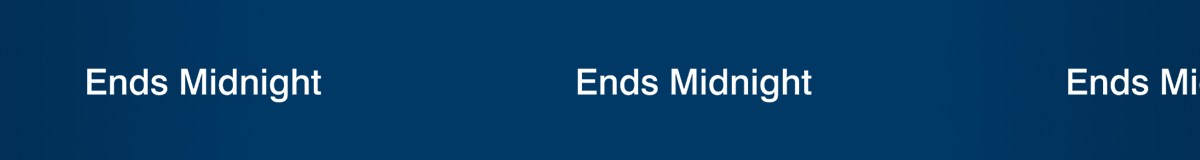 Ends Tonight 