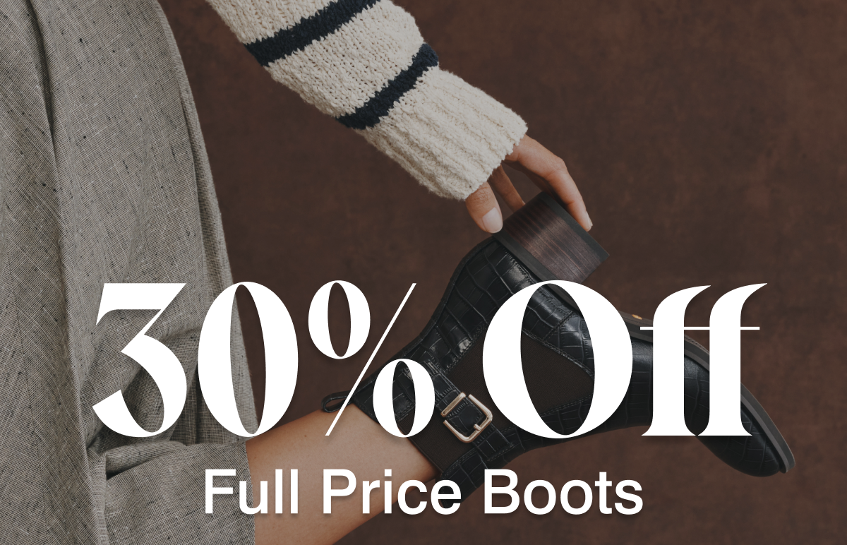30% off full price boots