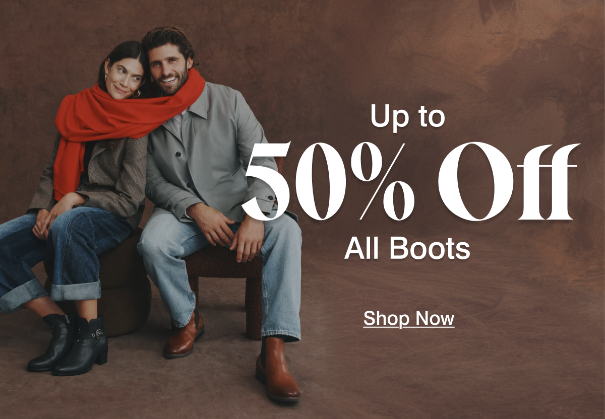 up to 50% off all boots