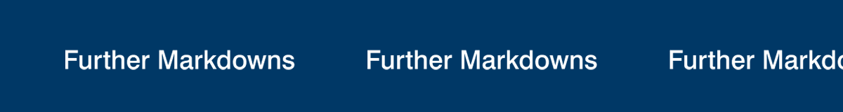 further boot markdowns