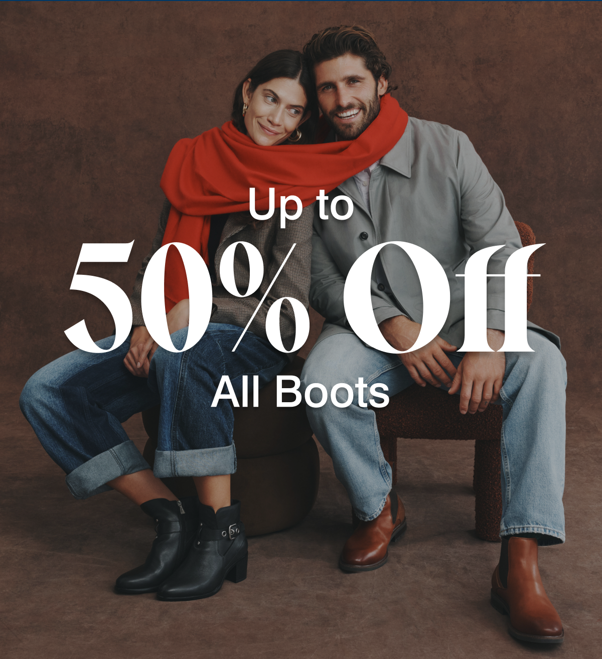 up to 50% off all boots