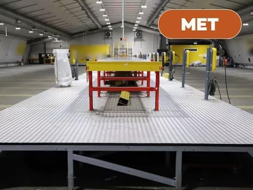 60 m2 lastauslaituria, koroketta