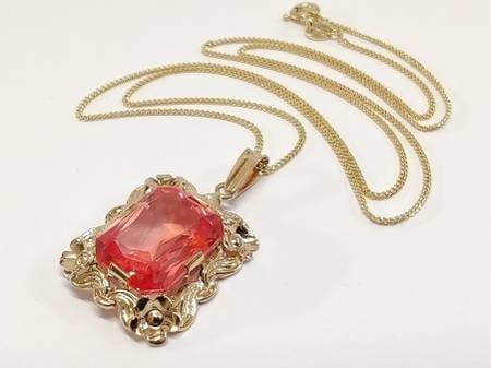 Kultainen safiirikaulakoru 14k