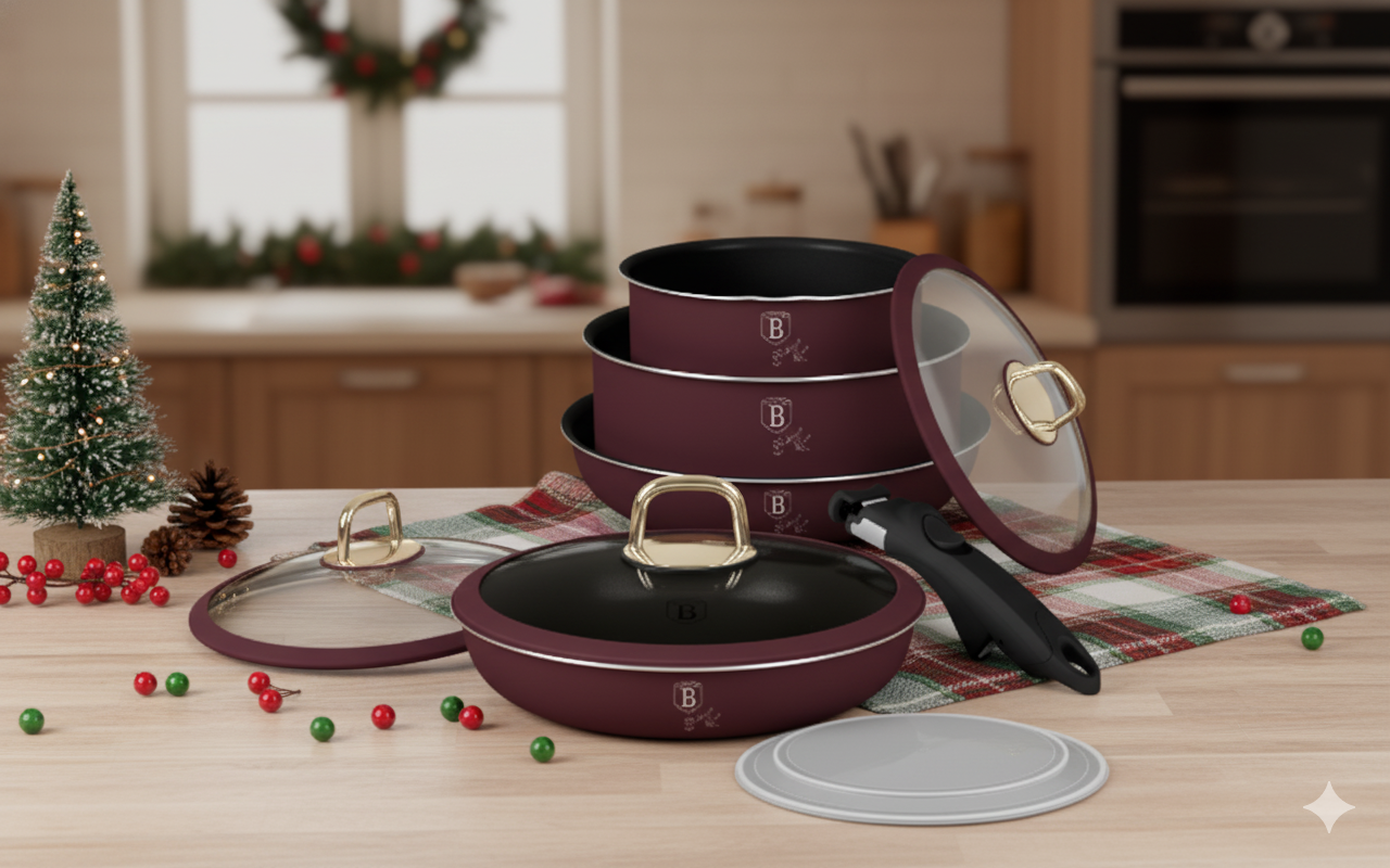 Image of Berlinger Haus 10-Piece Titan Pro No- Stick Oven Safe Cookware Set - Various