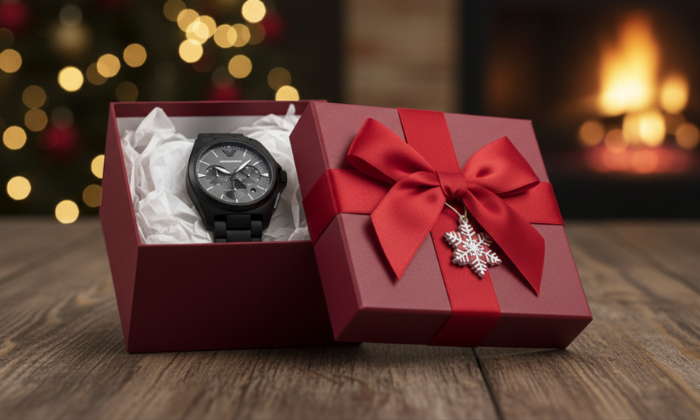 Image of Emporio Armani Men's Black Stainless Steel Watch