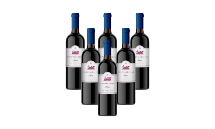 Image of Compass & Atlas Merlot 2023 (6 x 750ml)