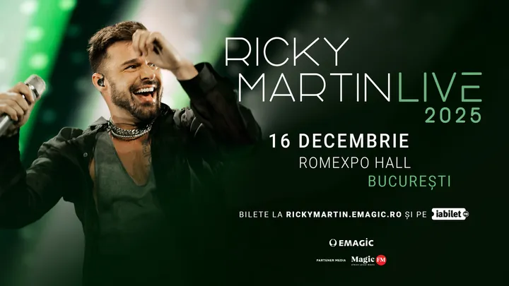 16 decembrie: RICKY MARTIN LIVE
