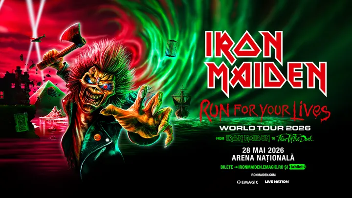 28 mai '26: IRON MAIDEN - Run For Your Lives World Tour