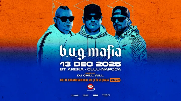 13 decembrie: B.U.G. Mafia in concert la BT Arena, Cluj-Napoca