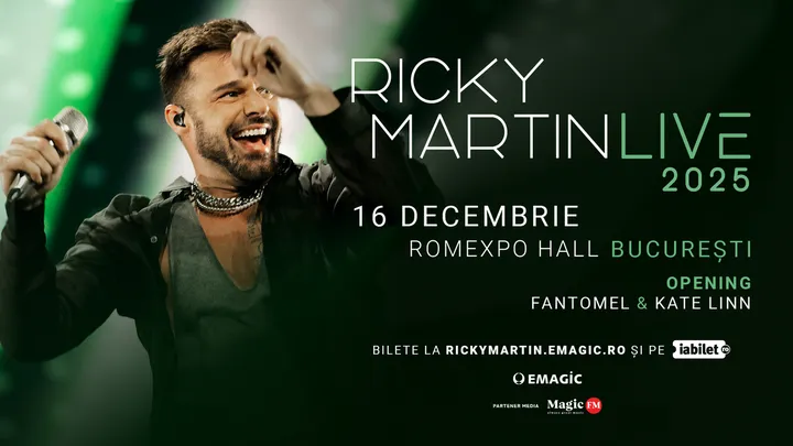 16 decembrie: RICKY MARTIN LIVE