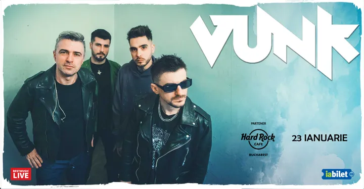 23 ianuarie: Concert VUNK de ziua Hard Rock Cafe