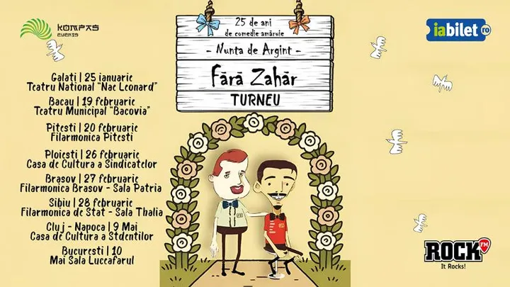 19 februarie - 10 mai: Fără Zahăr - Nunta de Argint - 25 de ani de comedie amăruie