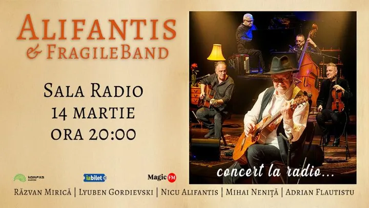 14 martie: Alifantis & Fragileband - Concert la radio...