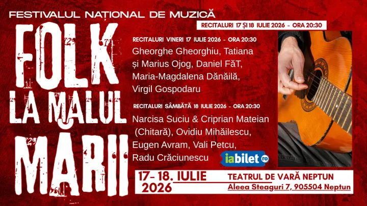 17-18 iulie: Festivalul Național de Muzică Folk „La Malul Mării”