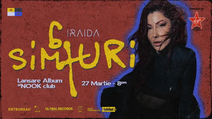 27 martie: Concert Iraida - 6 Simțuri – The Album