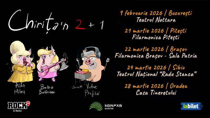 21-28 martie: Ada Milea si Bobo Burlacianu - Chirița'n 2+1