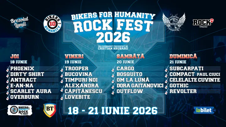 18-21 iunie: Bikers for Humanity Rock Fest