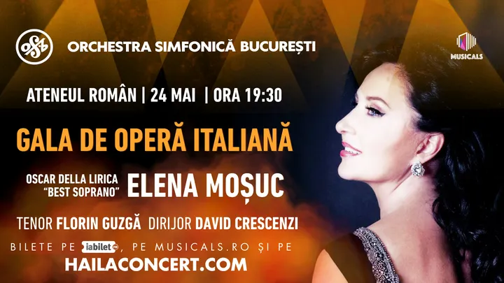 24 mai: Gala de operă italiană - Orchestra Simfonică București