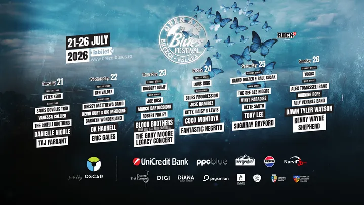 21-26 iulie: Open Air Blues Festival Brezoi 2026