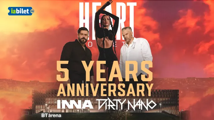 23 mai: Cluj-Napoca: Heart Society 5 Years Anniversary x INNA x Dirty Nano