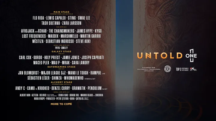 6-9 august: UNTOLD Festival 2026