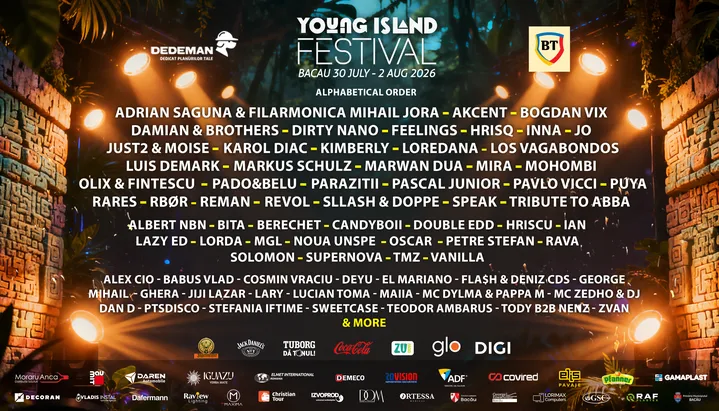 30 iulie - 2 august: Young Island Festival