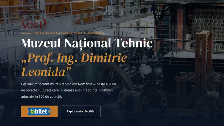 6 iulie - 31 martie '28: Muzeul National Tehnic Prof. Ing. Dimitrie Leonida
