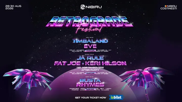 28-30 august: Nibiru: Retrograde Festival feat. Timbaland, Fat Joe, Ja Rule, Busta Rhymes
