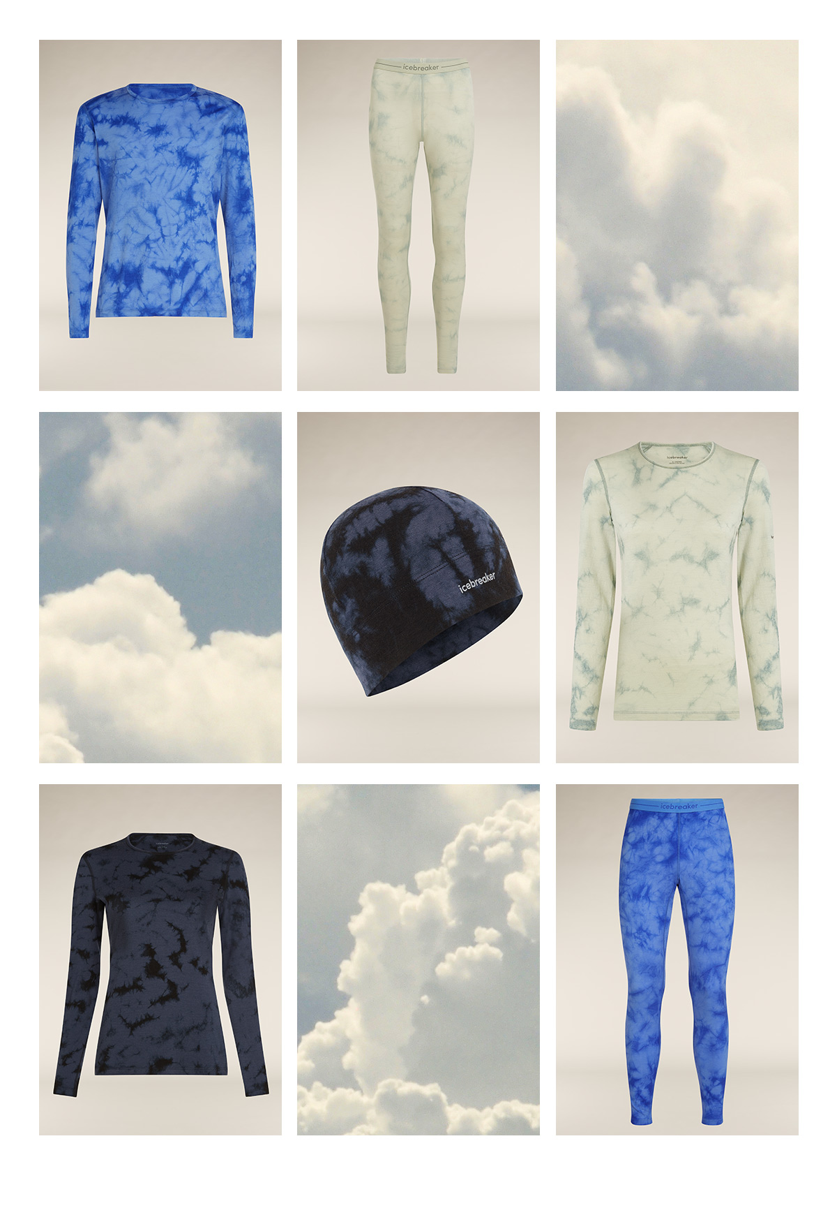 Featuring the cloud dye collection.