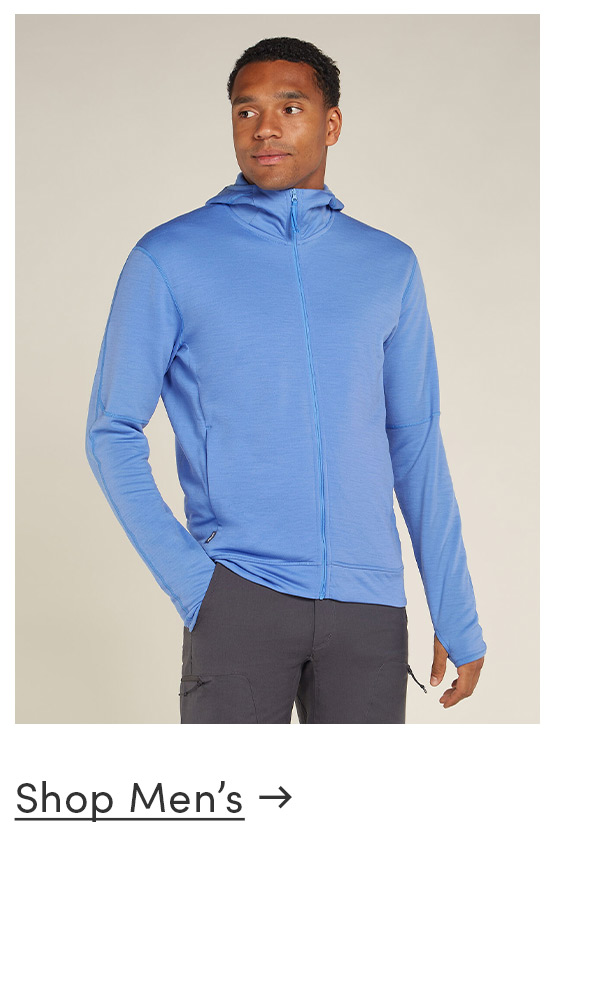 Men's Merino 360 Realfleece™ Elemental Long Sleeve Zip Hoodie.