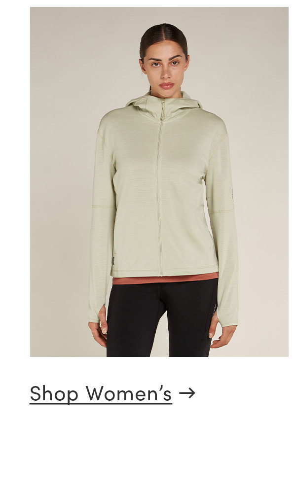 Women's Merino 360 Realfleece™ Elemental Long Sleeve Zip Hoodie.