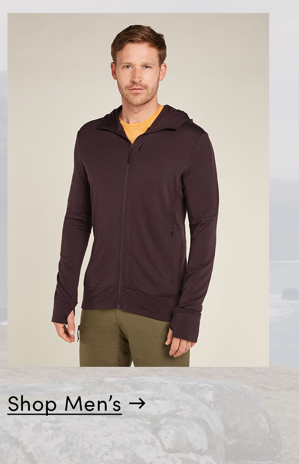 Men's Merino 260 Quantum Long Sleeve Zip Hoodie.