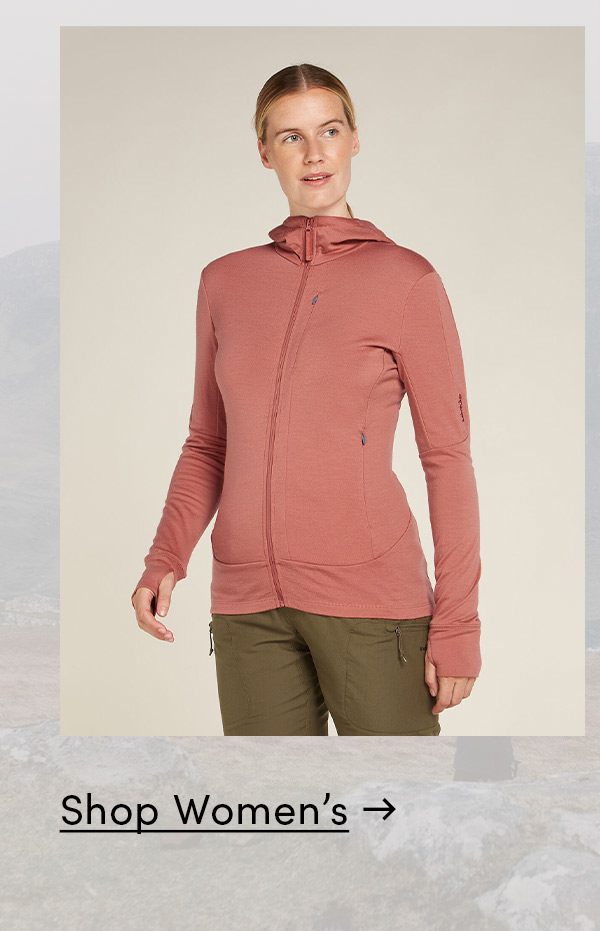 Women's Merino 260 Quantum Long Sleeve Zip Hoodie.