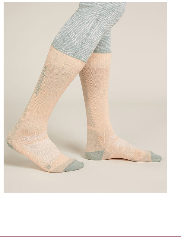 Women's Merino Ski+ Ultralight Over The Calf Socks.