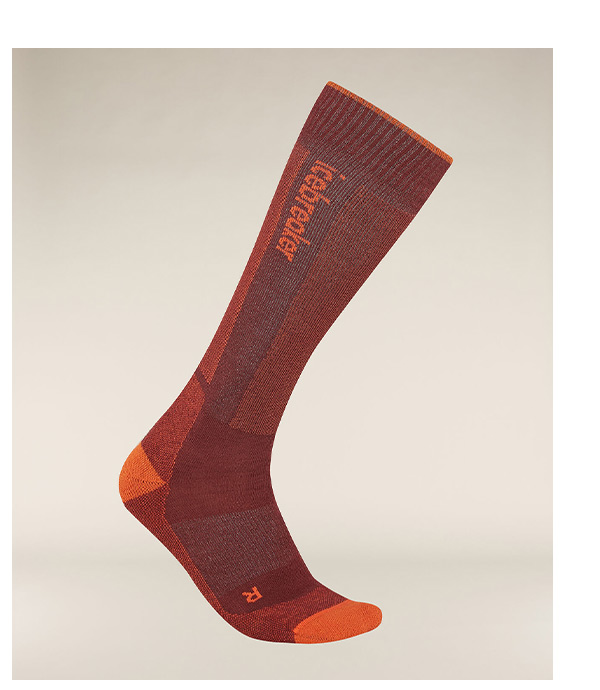 Men's Merino Ski+ Light Over The Calf Socks.