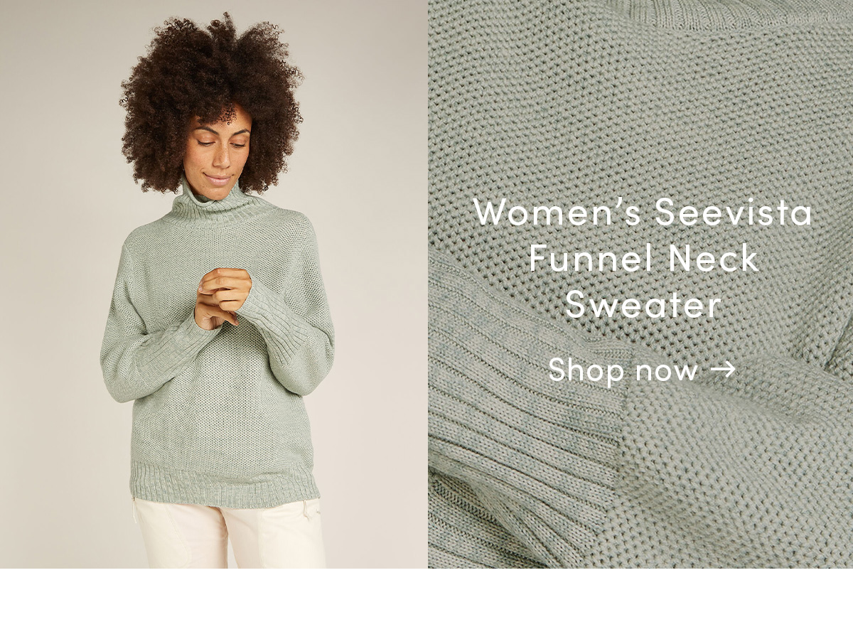 Women's Seevista Funnel Neck Sweater. Shop now.