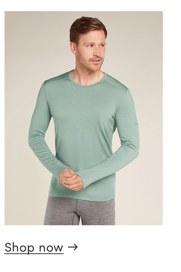 Men's Merino 200 Oasis Long Sleeve Crewe Thermal Top. Shop now.