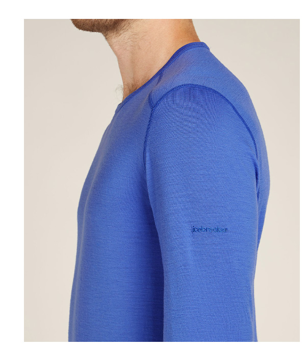 Man in blue oasis base layer top