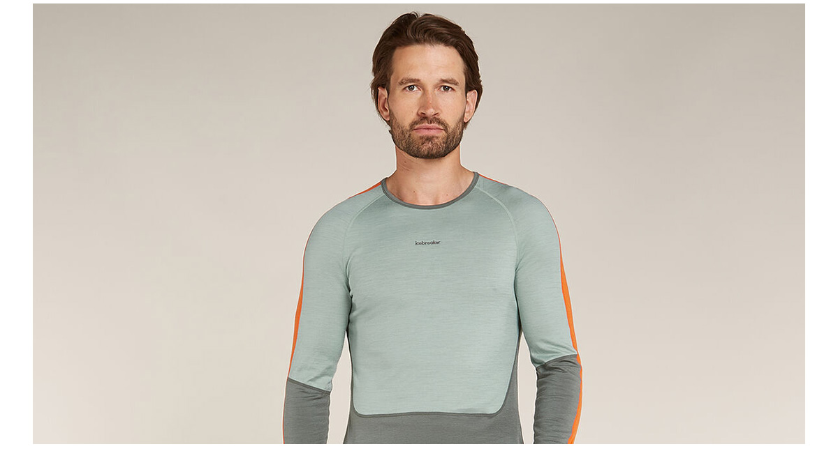 Men's Merino 200 Sonebula Long Sleeve Crewe Thermal Top.