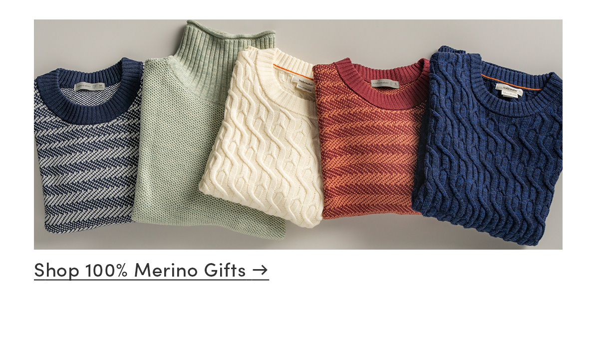 Shop 100% merino gifts.