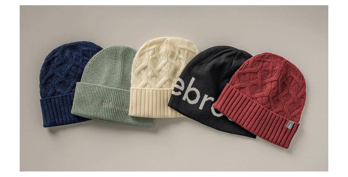 Featuring a variety of icebreaker beanies.