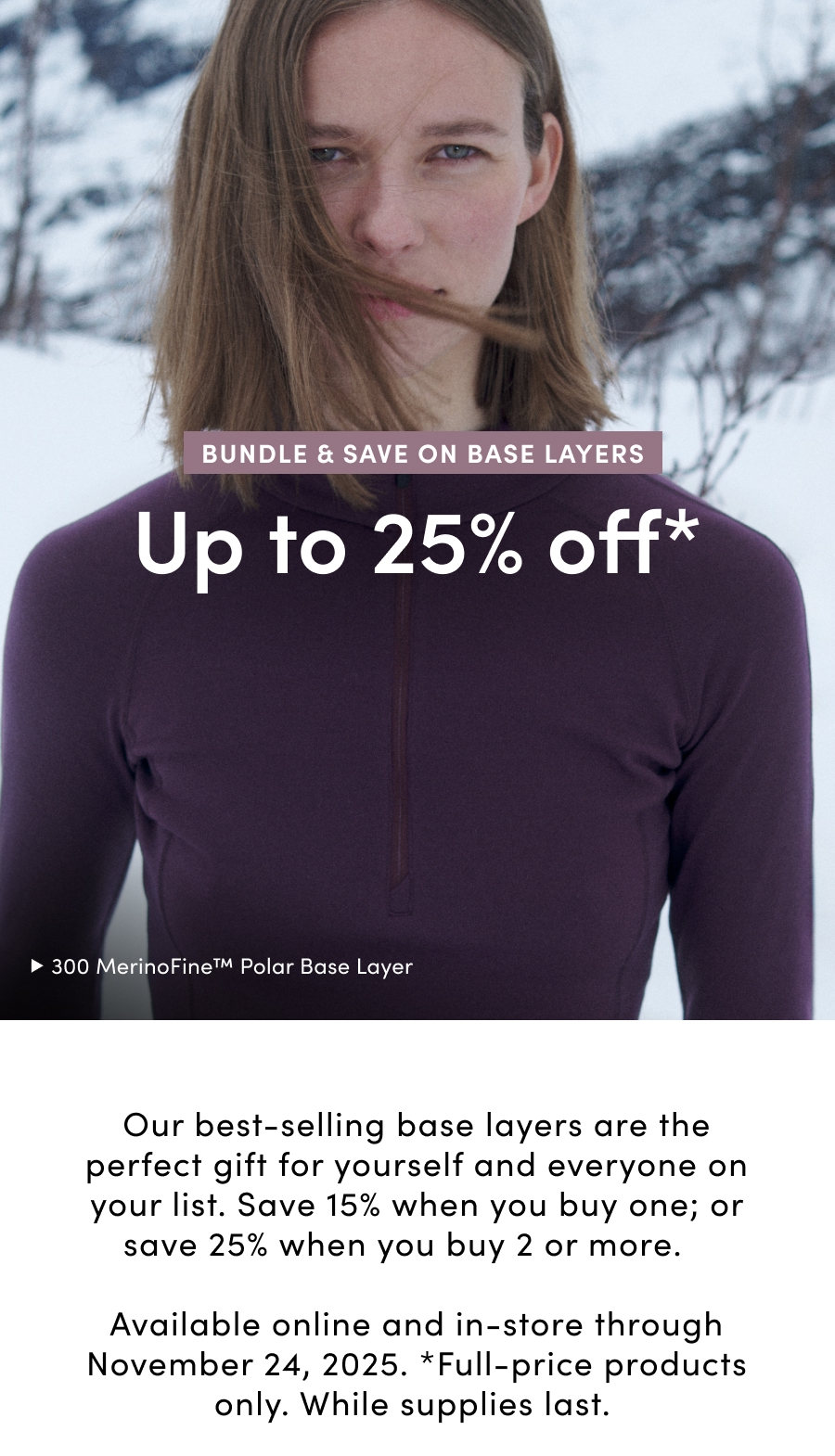 Bundle & save on base layers