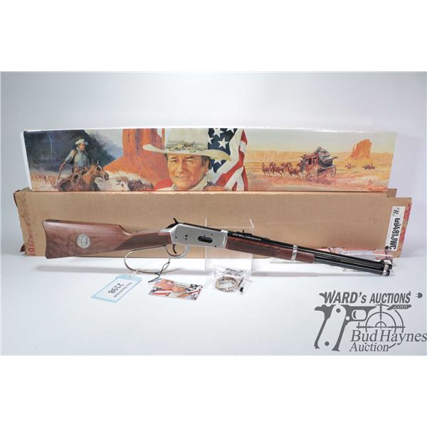 Non-Restricted rifle Winchester model 94 John Wayne Commem., 32-40 lever action, w/ bbl length 18 1/