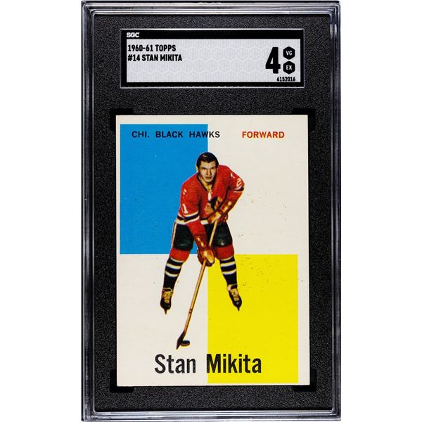 1960-61 Topps #14 Stan Mikita RC (SGC 4)