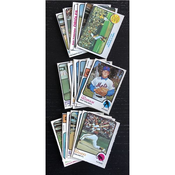 1973 O-PEE-CHEE MLB COLLECTION - 25 CARDS