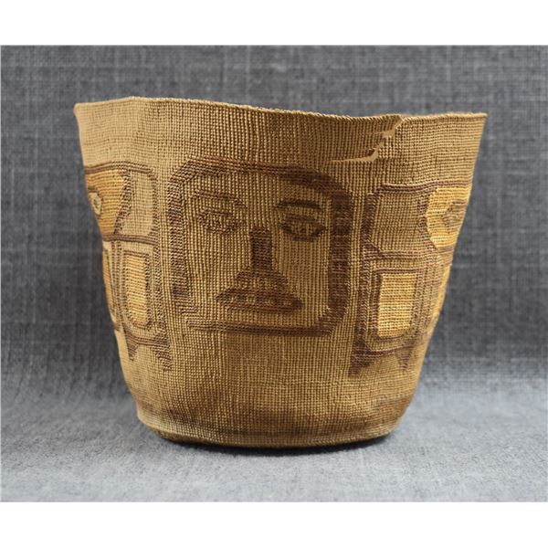 TLINGIT BASKETRY CYLINDER