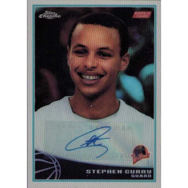 Stephen Curry signed rookie card Topps