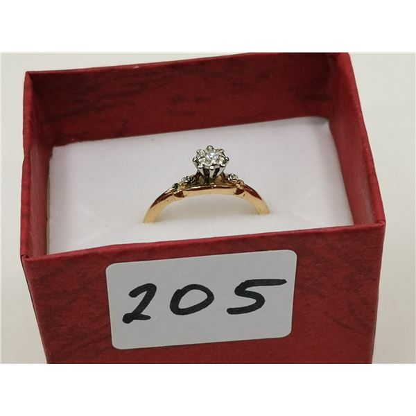 14K gold ring w/ diamond