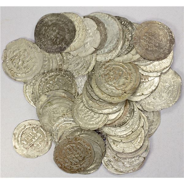 SAMANID: LOT of 86 silver dirhams