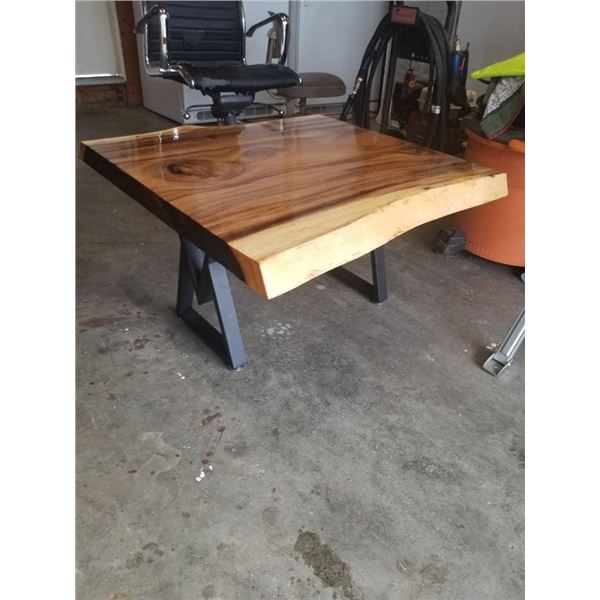 Handcrafted African Hardwood Coffee Table by Larry Barnett